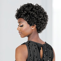 Motown Tress Ryan Hand-Tied Wig, Off Black, large