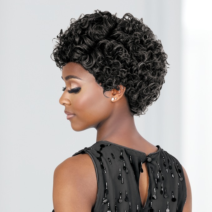 Motown Tress Ryan Hand-Tied Wig, Off Black, large