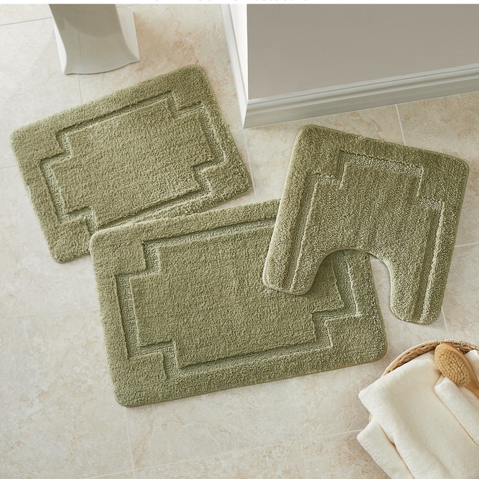 3-Piece Serene Bath Mat Set, , large