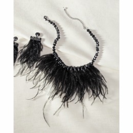 Feather Necklace, , large