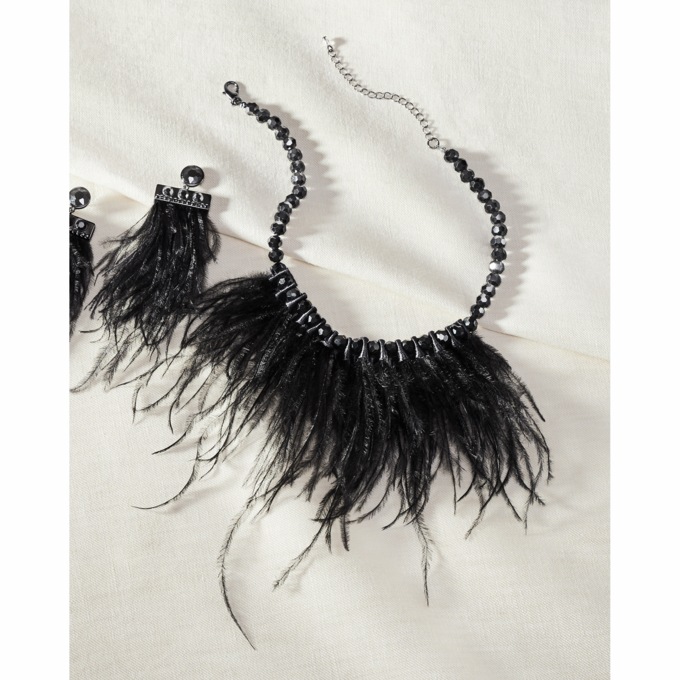 Feather Necklace, , large
