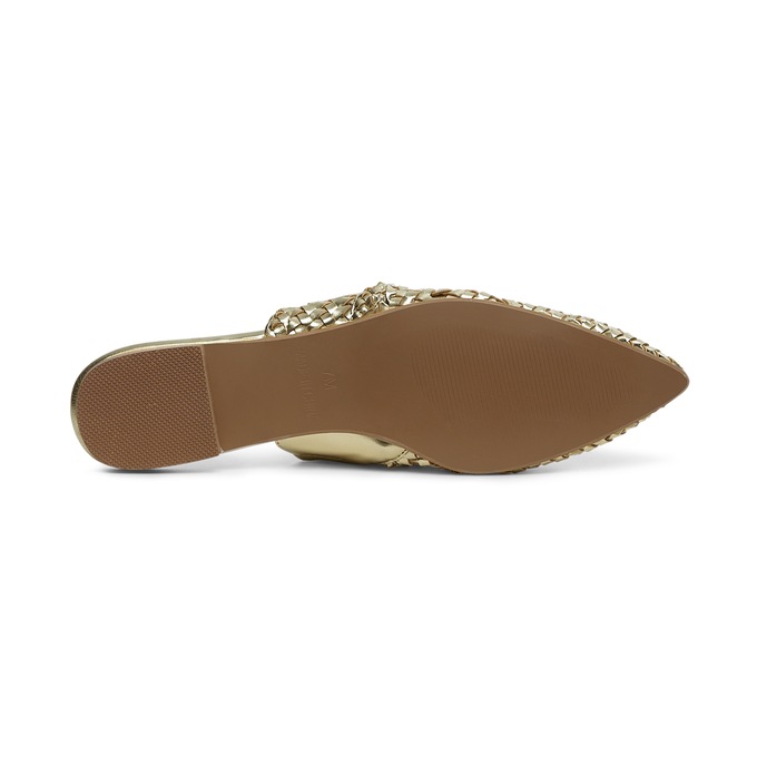 Woven Mule, Gold, large