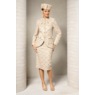 Savannah Sequined Tweed Skirt Suit and Hat, , large