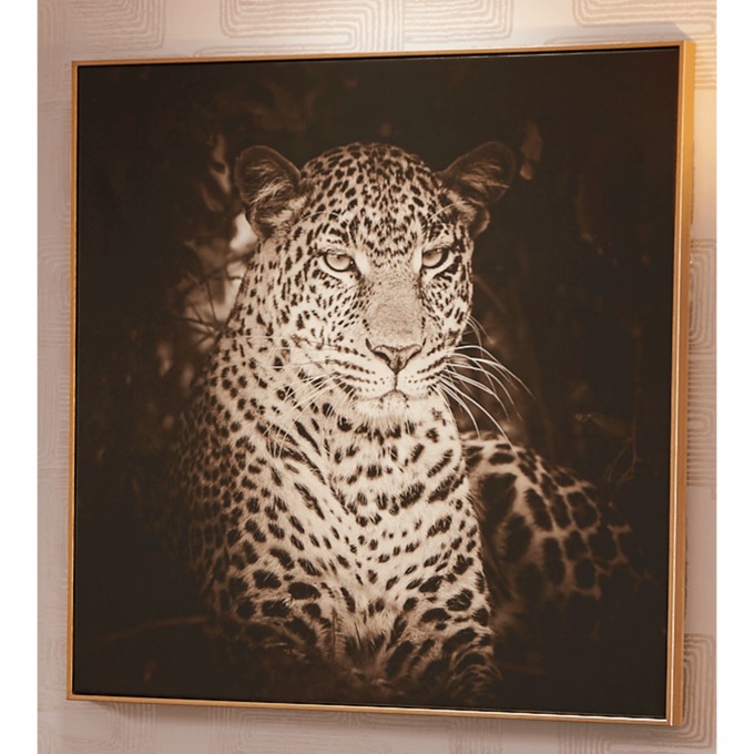 Lounging Leopard Wall Art, , large