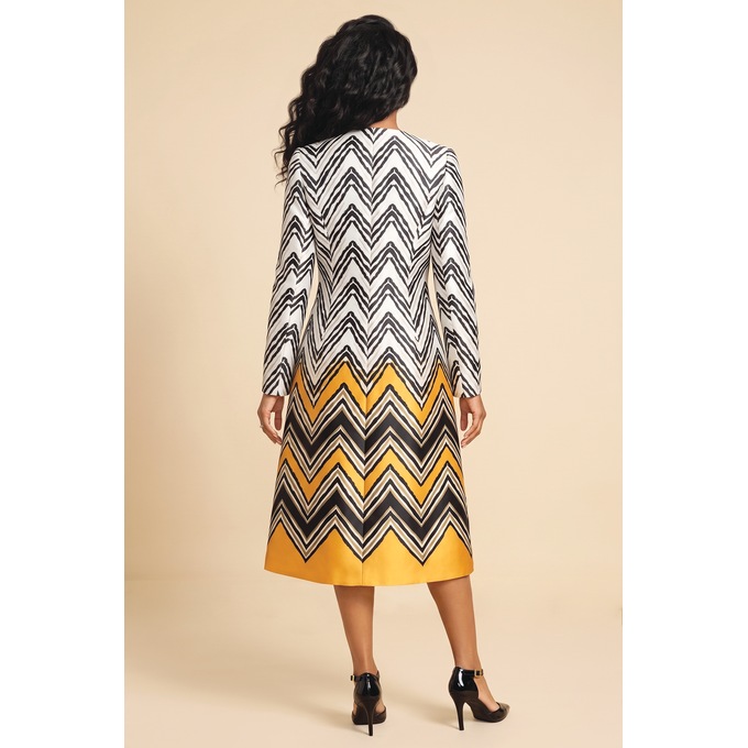 Zariah Midi-Sheath Jacket Dress with Rosette Pin and Rhinestone Accents, , large