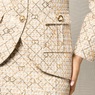 Savannah Sequined Tweed Skirt Suit for Women with Faux-Pearl Buttons, , large
