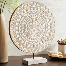 Decorative Global Carved Table D&eacute;cor, , large