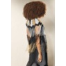 Beaded Capelet with Fringe, Multi, large
