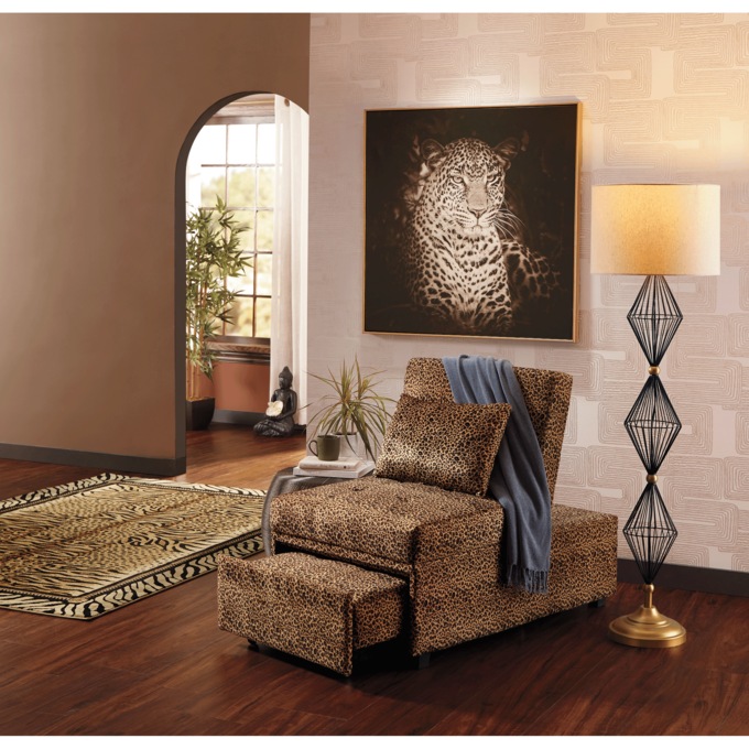 Lounging Leopard Wall Art, , large