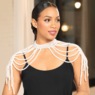 Faux-Pearl Choker & Loop Body Jewelry, , large
