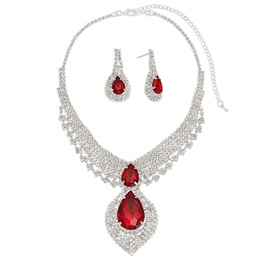 Starla Crystal Necklace &amp; Earring Set, , large