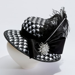 Georgia Houndstooth Hat, , large