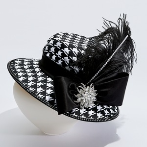 Georgia Houndstooth Hat, , large