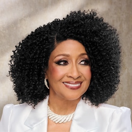 Dorinda Clark-Cole Niecey Lace-Front Wig, Off Black, large