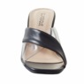 Maleesa Women's Slide with Faux-Leather Strap & 2.75” Clear Heel, , large