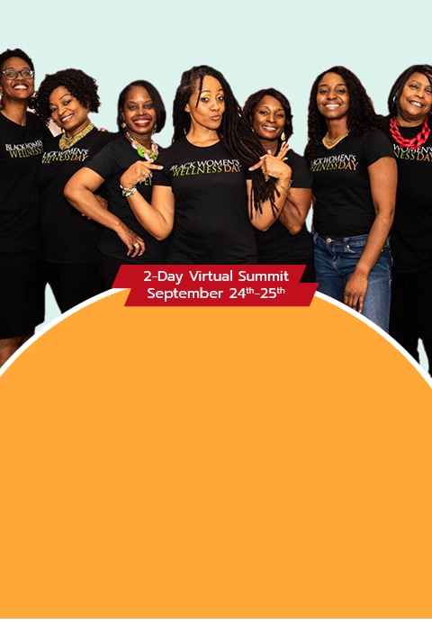 Black women supporting Black wellness day