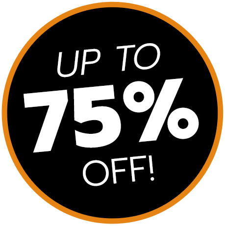Up to 75% Off!