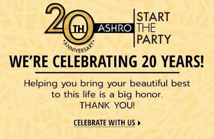 Celebrate 20 years of Ashro with us